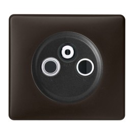 Legrand - Prise TV-FM-SAT - Ensemble Basalte complet à Griffes - Réf : B029G