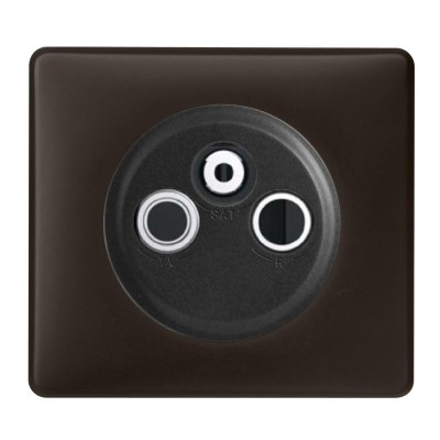 Legrand - Prise TV-FM-SAT - Ensemble Basalte complet à Griffes - Réf : B029G