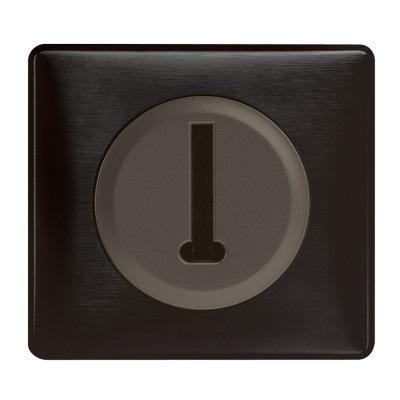 Legrand - Prise Téléphone en T 8 contacts - Ensemble Carbone complet à Griffes - Réf : C026G