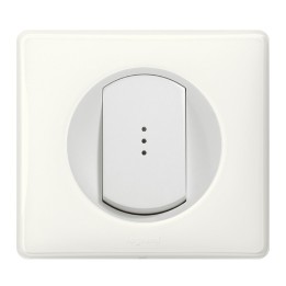 Legrand - Inter Simple Temoin 10A Blanc - Réf : 099503