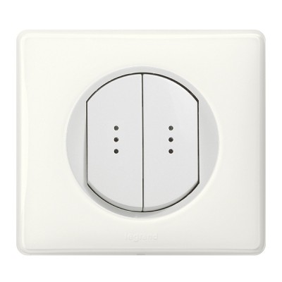 Legrand - Inter Dble Temoin 10A Blc Voy - Réf : 099505