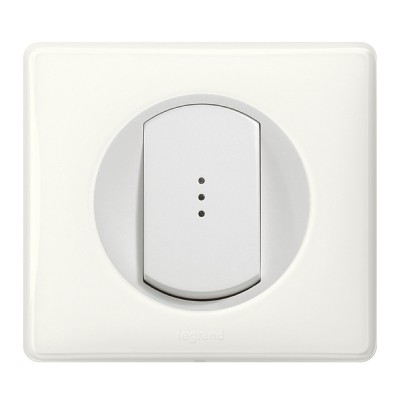 Legrand - Inter Simple Temoin 10A Blanc - Réf : 099503