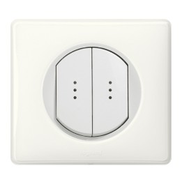 Legrand - Inter Dble Temoin 10A Blc Voy - Réf : 099505