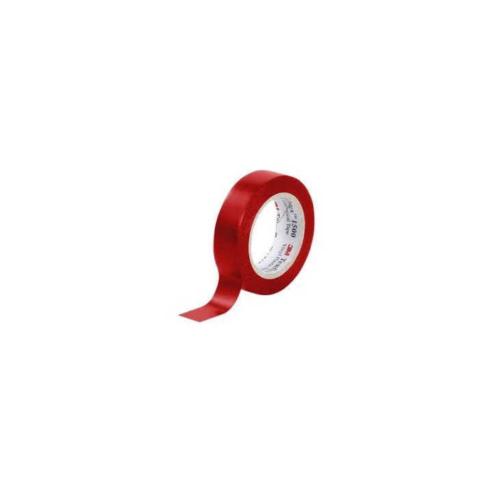 3M - Temflex 1500 Rouge 15mm x 10m - Réf : 80463