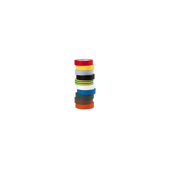 3M - Temflex 1500 Multicouleur 15mm x 10m - 10 rouleaux - Réf: 80470