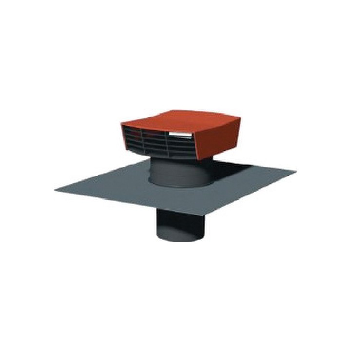 Unelvent - Chapeaude toiture  Ø160 mm - couleur tuile - Réd : 874467