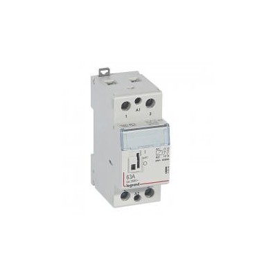 Legrand - Contacteur de puissance bobine 230 V~ - 2P - 250 V~ - 63 A - 2O - 2 modules - Réf : 412548
