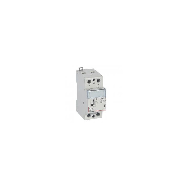 Legrand - Contacteur de puissance bobine 230 V~ - 2P - 250 V~ - 63 A - 2O - 2 modules - Réf : 412548