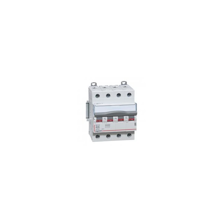 Legrand - Interrupteur-sectionneur DX³-IS - 4P 400 V~ - 40 A - 4 modules - Réf : 406480