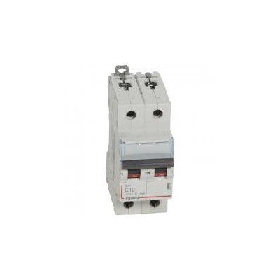 Legrand - Disjoncteur DX³6000 10kA - vis/vis - 2P 230V~ à 400V~ - 2A - courbe C - 2 modules - Réf : 407777