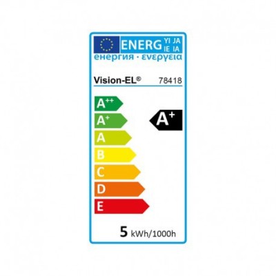 Miidex Lighting - Ampoule LED - GU10 - Spot 6W - Dimmable - 3000°K  - Aluminium - Réf : 100547
