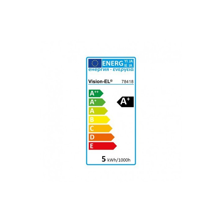 Miidex Lighting - Ampoule LED - GU10 - Spot 6W - Dimmable - 3000°K  - Aluminium - Réf : 100547