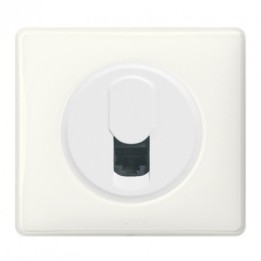 Legrand Céliane - Prise RJ45 LCS³ Data/Tel - Catégorie 6 - UTP - Ensemble Blanc Complet à Griffes - Réf : FF037G