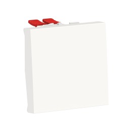 Schneider - Unica - Permutateur - 10A - 250Vca - 2 modules - Blanc - mécanisme seul - Réf : NU320518
