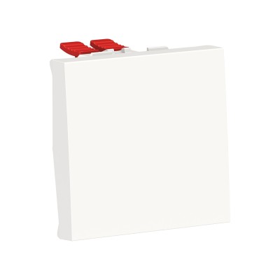 Schneider - Unica - Permutateur - 10A - 250Vca - 2 modules - Blanc - mécanisme seul - Réf : NU320518