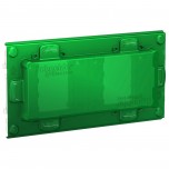 Schneider - Unica - support de fixation 2 mod + protection de chantier - plastique - Réf : NU7002PC