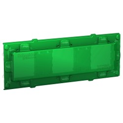 Schneider - Unica - support de fixation 4 mod / 2 postes + protection chantier - plastique - Réf : NU7004PC