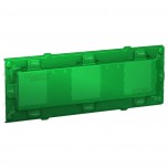Schneider - Unica - support de fixation 4 mod / 2 postes + protection chantier - plastique - Réf : NU7004PC