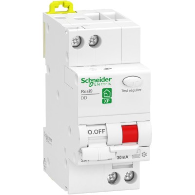 Schneider - Resi9 XP - disjoncteur différentiel - 1P+N - 32A - 30mA - courbe C - type Fsi - Réf : R9PDCF32