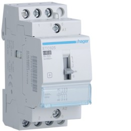 Hager - Contacteur Jour-Nuit 25A - 3F - 230V - Réf : ETC325
