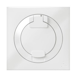 Legrand - Prise de courant 2P+T à puits dooxie 16A IP44 livrée avec plaque carrée blanche - Réf : 600344