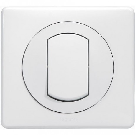 Legrand - Interrupteur ou va-et-vient avec plaque Céliane Soft étanche - 10 A - Blanc - Blanc - Réf : 099161