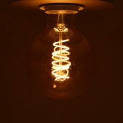 Miidex Lighting - Ampoule LED à filament - globe G95 E27 4W 2700°k