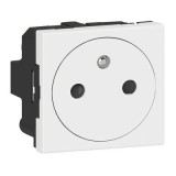 Legrand - Prise de courant 2P+T Surface Mosaic 2 modules avec connexion par bornes automatiques - blanc  - Réf : 077111L