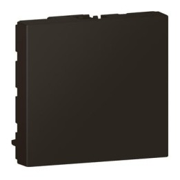 Legrand - Obturateur Mosaic 2 modules – noir mat - Réf : 079181L