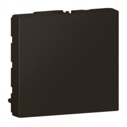 Legrand - Obturateur Mosaic 2 modules – noir mat - Réf : 079181L