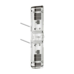 Legrand - Voyant témoin 230V Easy-Led brochable à LEDs blanches pour mécanismes Mosaic - socle orange - Réf : 067685L