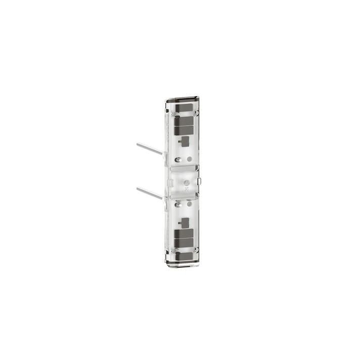 Legrand - Voyant témoin 230V Easy-Led brochable à LEDs blanches pour mécanismes Mosaic - socle orange - Réf : 067685L