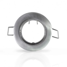 Vision-EL - Support plafond Rond Argent Ø77 mm - Réf : 7709