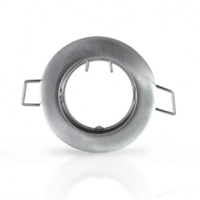Vision-EL - Support plafond Rond Argent Ø77 mm - Réf : 7709