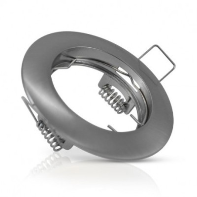 Miidex Lighting - Support plafond Rond Argent Ø78 mm - Réf : 7709