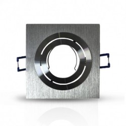 Vision-EL - Support de spot carré aluminium Orientable 92x92 mm - Réf : 7713