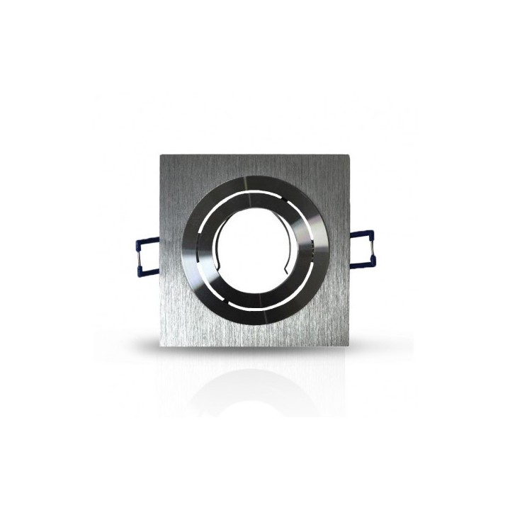 Vision-EL - Support de spot carré aluminium Orientable 92x92 mm - Réf : 7713