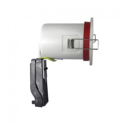 Miidex Lighting - Support plafond BBC Rond orientable Blanc avec douille automatique Ø100 mm - Réf : 7719