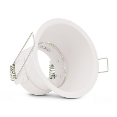 Vision-EL - Support de spot basse luminance Rond Blanc Ø83 IP20 - Réf : 7725