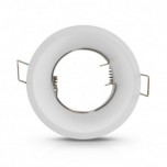 Miidex Lighting - Support de spot basse luminance Rond Blanc Ø83 IP20 - Réf : 7725