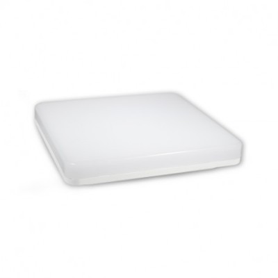 Vision-EL - Plafonnier LED Hublot 15W 100-265 v 4000°k carre 22cm IP44 classe 2 - Réf : 77906