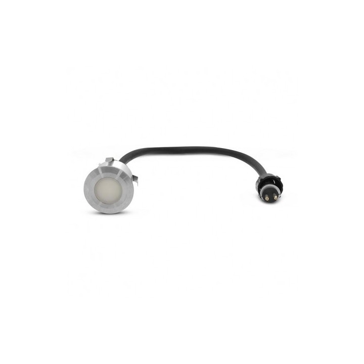Miidex Lighting - Kit spot LED terrasse 6 x 0,6W 12v 4000°k rond IP67 + alim 230V - Réf : 70751
