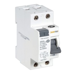 Ohmtec - Interrupteur différentiel 1 P + N 63A type A - Réf : 423316