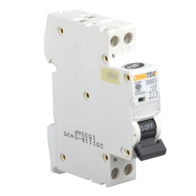 Ohmtec - Disjoncteur 1 P + N 20A 3kA - Réf : 423227