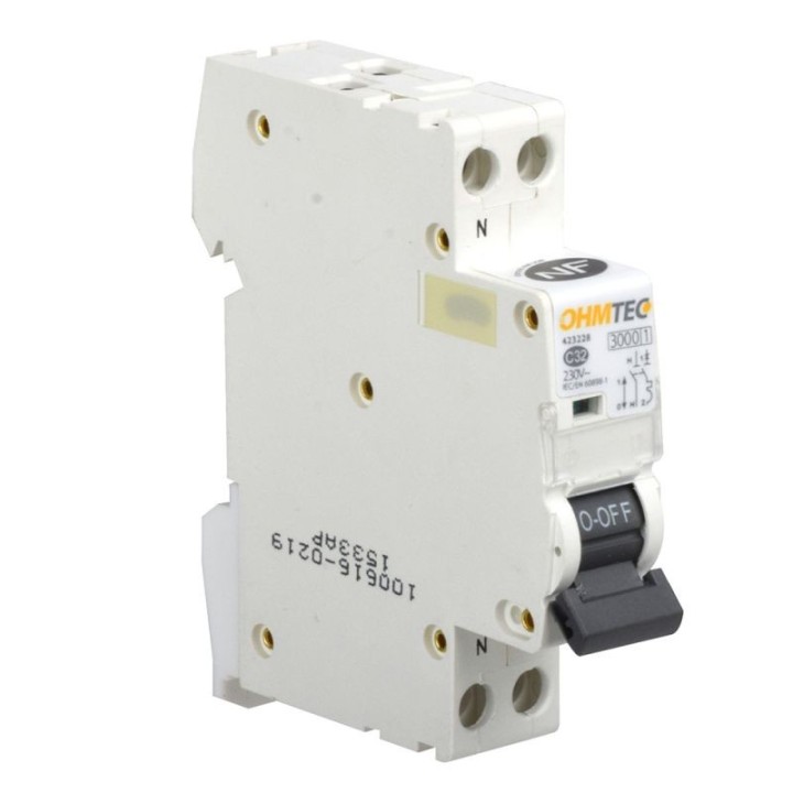 Ohmtec - Disjoncteur 1 P + N 32A 3kA - Réf : 423228