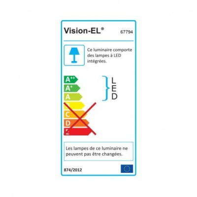 Miidex Lighting - Potelet rectangulaire 67cm LED 8W diff orientable 4000°k gris IP54 - Réf : 67794