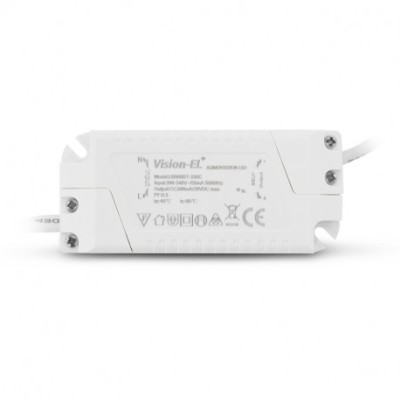Miidex Lighting - Plafonnier LED Ø120 6W 3000°k alu blanc - Réf : 7749