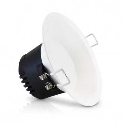 Miidex Lighting - Downlight LED blanc rond 173mm 12W 6000k basse luminance IP20 1200 lm - Réf : 76537