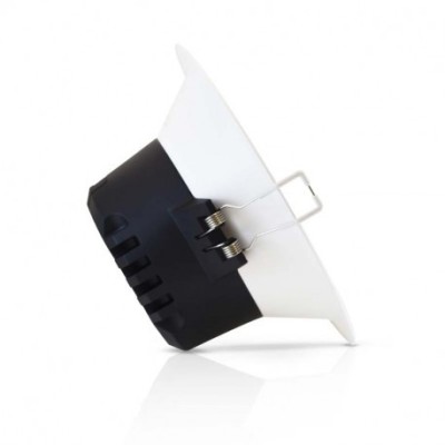 Miidex Lighting - Downlight LED blanc rond 173mm 12W 6000k basse luminance IP20 1200 lm - Réf : 76537