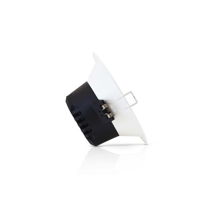 Miidex Lighting - Downlight LED blanc rond 173mm 12W 6000k basse luminance IP20 1200 lm - Réf : 76537